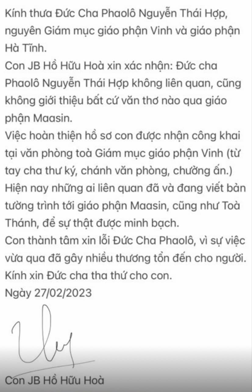 1-1 ĐGM Phaolô Nguyễn Thái Hợp nói về sự việc 3H:'Sự thật rồi sẽ là sự thật'