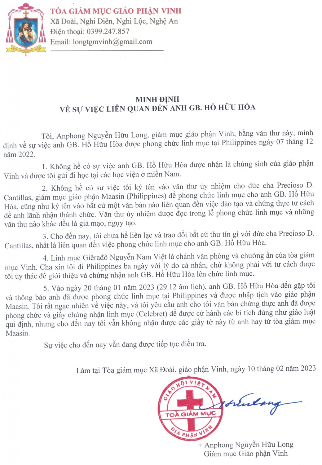 minh-dinh-ho-huu-hoa-3 Thông báo Minh định từ GP Vinh về J.B Hồ Hữu Hòa