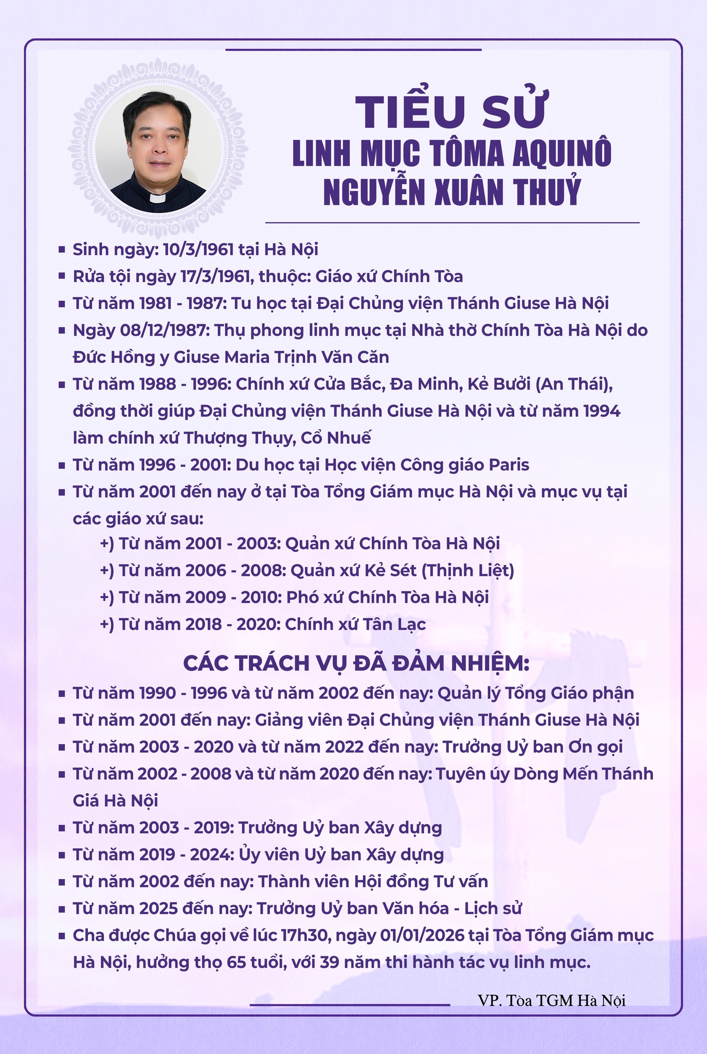 605832464_1282505327254039_5050020855957173378_n Cáo phó: Linh mục Tôma Aquinô Nguyễn Xuân Thủy